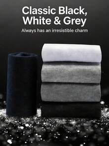 Men's Mid-Calf Socks, Breathable Moisture-Wicking Casual Business Socks For All Seasons - Multicolor - View 1