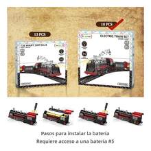 TendenciaTren Eléctrico De Carga Y Pasajeros Juguete Niño MilitarCalidad premium - 1 - Ver 2