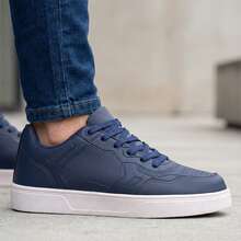 Astra Casual Street Skate Original Men's Sneakers Comfortable And Durable R1458A - Navy Blue - View 1