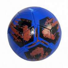 Pelota de Fútbol Estampada Color Blue & Black Estilo Urbano para Deporte al Aire Libre - Azul - Ver 1