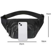 's Fanny Pack Shoulder Bag Unisex Waterproof Waist Bag Streetwear Ondway - 黑色 - 查看 9