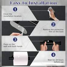 Self-Adhesive Rust-Proof Toilet Paper Roll Holder, No Drilling Required, Suitable For Bathroom, Kitchen, Washroom