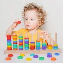 Children's Wooden Fruit Beaded Abacus, Early Education Intellectual Math Toy, Made Of Solid Wood, Smoothly Sanded Without Splinters, Integrates Cognition, Counting, And Manual Ability Cultivation, The Best Choice For Birthday And Festival Gifts - Multicolor - View 11