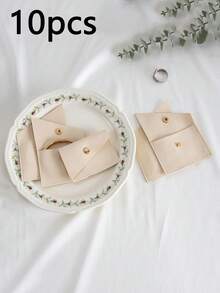 50/10/1pc Microfiber Gift Pouch Small Jewelry Presents Pouches For Necklace Christmas Wedding Gift Package Envelope Bags Small Gift Packaging For Children Birthday Favor Candy Pouches Microfiber Velvet Bag Gift Bags - CX-cFX - View 6