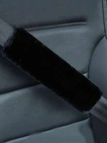 1 miếng đệm vai dây an toàn màu đen bằng vải nhung, vỏ bảo vệ dây an toàn mềm mại cho xe hơi, phụ kiện nội thất ô tô - thú nhồi bông - Xem 3