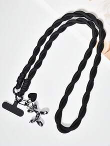 Black Long Rope + Puppy Pendant