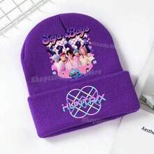 魔法猎人儿童针织帽，可爱卡通印花针织帽，男女通用 - 彩色 - 查看 13