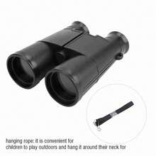 Black 6x42 Binoculars For Kids | Outdoor Adventure Toy For Boys And Girls | Exploration Telescope For Birdwatching, Camping, And Nature Observation | Durable And Lightweight Gift For Young Explorers - 黑色 - 查看 2