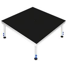 Stage Platform: 4x4 Feet Aluminum Alloy Stage Platform - Adjustable Height Folding Modular Riser For Events Weddings Concerts And Performances - Multicolor - View 9