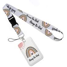 Cute Cat Cartoon Card Holder, ID Card Lanyard, Phone Strap, Key Chain, Neck Strap, Keychain, Bag Charm, Gift For Friends, Sisters, Teachers - Multicolor - View 52