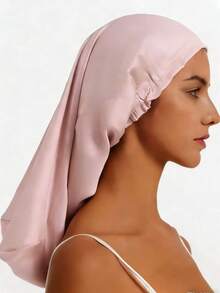 1件畅销长发睡眠帽，女士蕾丝弹力缎面发帽