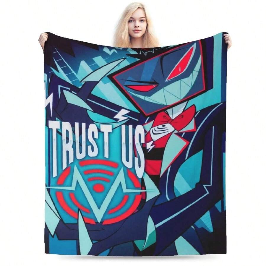 Relax Hazbines Hoteles Alastor Vox 2 Blanket Accessories Sofa Decorative Throw Blankets Soft Fleece For CarRender And Art Of Leon Kennedy Blanket Fashion Plush Throw Blanket For S S Couch Bed Flannel Bedspread Bed CoverRetro 90s The Muppets Christmas Carol Blanket Fleece Spring Autumn Soft Throw Blanket For Bedding Car Plush Thin QuiltRetro Bows Princess Anna Blankets Flannel Frozen Olaf Super Warm Throw Blankets For Car Sofa Couch Bed RugRetro Cartoon Rockman Mega Man Game Soft Blankets, Keep Warm Throw Blanket Comfortable Blanket For Picnic Beds Sofa Home Bedroom - 白色 - 查看 1