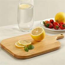 1pc Cutting Board, Chopping Board, Tray Board, Slicing Board, Kitchen Cutting Board, Dining Cutting Board, Food Cutting Board, Meat Cutting Board, Fruit Cutting Board, Household Cutting Board, Suitable For Pizza Tray, Cheese Paddle Tray, Tray, Bread And Cookie Tray - Beige - View 6