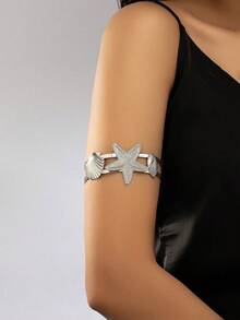 1 Pc Summer Vocation Sea Starfish Shell Beach Cuff Bangle Bracelet For Women - A8909 - View 14