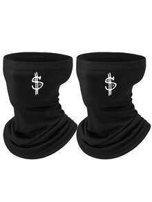 1/2个装男女通用印花拉法帽面罩，适合日常使用、户外旅行、徒步、滑雪、骑摩托车等。 - 彩色 - 查看 11