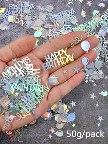 Giấy vụn trang trí hình tròn chấm bi 15g/30g/50g, thích hợp cho bàn tiệc màu bạc sáng bóng, giấy vụn chúc mừng sinh nhật, phù hợp cho tiệc sinh nhật/kỷ niệm theo chủ đề vũ trường. - Nhiều màu - Xem 13