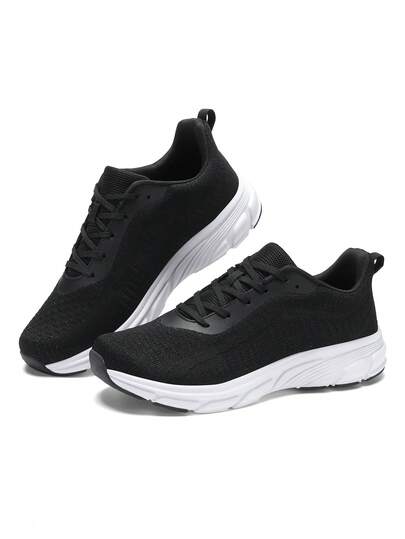 Men's Knit Casual Sports Shoes, Lightweight Breathable Running Sneakers