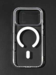 1个透明磁吸手机壳，情侣款手机壳，兼容 17 Pro Max/16 Pro Max/15 Pro Max/13/15/16/17 Pro/14/11，时尚透明磁吸手机保护套，经典耐用防摔 - 無色 - 查看 2