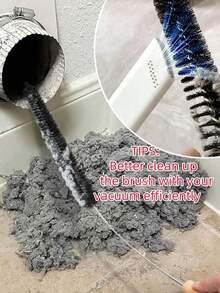 1 Piece Of Washer & Dryer Vent Cleaning Brush With A Long Flexible Rod And Spiral Bristles - Collect Dust, Remove Detergent Residue, Prevent Blockage, Maintain Equipment Efficiency, Washing Machine Cleaning Tool, Tidy Up The Lint Trap, Ergonomic Handle Design, Sturdy Handle Structure - Multicolor - View 9