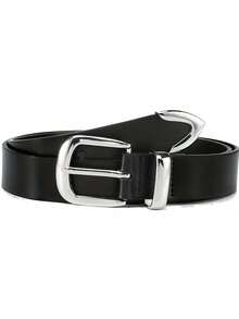 1条简约银色PU皮革腰带，百搭休闲腰带，适合青少年、夏季休闲、户外活动、旅行、毕业礼物、生日礼物、日常佩戴 - 黑色 - 查看 1