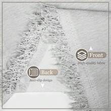 Gugxiom Cubre Sillones Ajustables Antideslizante Lavable A Máquina Cubre Sofa Protector Antiarañazos de Gatos Cubre Salas esquineras en L Gris Claro 180 * 260cm - Gris Claro - Ver 5