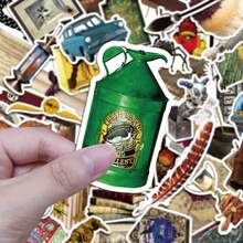 50pcs Harry Potter Officially Licensed Hogwarts Four Great Colleges Badge Props Vinyl Stickers, Waterproof Stickers For Party Decorations Envelope Water Bottles Laptop Bumper Bottle Cell Phone Hard Gift Hat Car, Fun Stickers For Teens Adults ﻿ - Multicolor - View 2