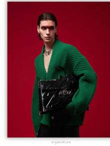 Men Cardigans - أخضر - مشاهدة 3