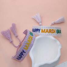 1pc Wristband, Suitable As Festival, Holiday, Family, Friend Gift, Party, Parade Accessory