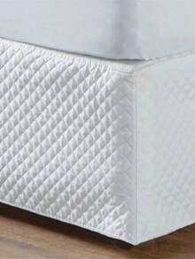 Saia 3 em 1 com Regulagem Ajustável Cabeceira Cama Box Colchobox Matelada Solteiro / Casal / Queen - -Branco - Visão 4