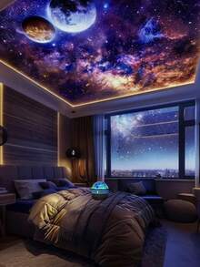 LED Aurora Projector Starlight Lamp, LED Northern Lights Interstellar Galaxy Night Light, Suitable For Bedroom, Home Theater, Living Room, Room Decoration For Festive Parties, Perfect Atmosphere Lamp For Use As A Gift For Festivals, Birthdays, And Valentine's Day (Suitable For Christmas, Halloween, Weddings, Parties) - Compatible With Charging Battery And Adapter (No Battery Required, Includes Electronic Devices) - 多色光 - 查看 5