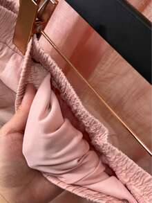 Linen Shirt And Pants Set (2 Pieces), Lined With Elastic. - Rosa - Ver 5