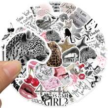 50pcs Silver Lucky Stickers, Aesthetic Stickers, Y2K Stickers, Y2K Core Stickers, Y2K Gifts, Valentines Stickers, Retro Stickers, 90s Stickers, Waterproof Vinyl Stickers, Suitable For Envelopes, Water Bottles, Computers, Laptops, Phones, Luggage, Notebooks, Refrigerators, Etc. - D - View 8