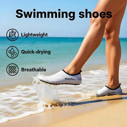 Men's Water Shoes, Water Socks, Swimming Specific Shoes, Diving Shoes, Surfing Shoes, And Stream Tracing Shoes Are Suitable For Surfing In Beach Pools, Wading Through Rivers And Lakes, And Hiking. Unisex