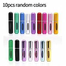 10 Stück 5ml Reisegrößen nachfüllbare Mini Parfümzerstäuber, nachfüllbare Parfümflaschen, nachfüllbare Reiseparfümflaschen, Mini Parfümflaschen, nachfüllbare Sprühflaschen mit Befüllung von unten, Reiseaccessoires, in verschiedenen Farben erhältlich, 1 Stück/3 Stück/4 Stück/5 Stück Set, nachfüllbare Sprühspender Mini tragbar leere Flüssigkeitsbehälter, Reiseaccessoires Reiseaufbewahrungstasche, geeignet für Strand, Sommerurlaub, Schulanfang und mehr - Verschiedenfarbig - Übersicht 50