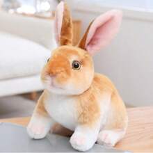 Keylingwd 1 chú thỏ nhồi bông giống thật, thú nhồi bông hình thỏ dễ thương, đồ trang trí phòng trẻ em, quà tặng lễ Phục Sinh, quà Giáng Sinh, quà sinh nhật, đồ trang trí phòng trẻ em. - nhiều màu - Xem 15