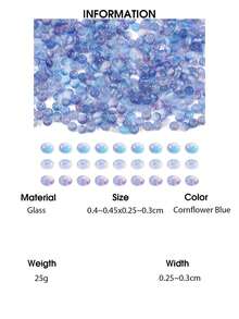 438pcs Set Imitation Cat Eye Glass Seed Beads, Round Shape, Bi-Color, Wheat/Lilac Purple/Cornflower Blue/Camel/Turquoise, Size: 4~4.5x2.5~3mm, Hole: 1.2~1.5mm - Rondelle - View 15
