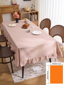 1 buah Taplak Meja Minimalis Khaki Berumbai, Gaya Rumah Pertanian Amerika untuk Dapur, Meja Makan, Meja Kopi, Rak TV, Lorong Masuk, Cocok untuk Liburan, Pesta, Pernikahan, Perjamuan, Latar Belakang Fotografi Sepanjang Musim - Khaki - View 15