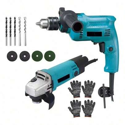 Kit Martillo Rotativo 1/2 + Amoladora 4 1/2 60 Hz