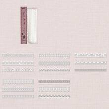 30pcs/Pack Lace Themed Stationery Stickers, Creative Aesthetic Stickers, DIY Decorative Collage Craft Materials, Holiday Gifts, Personalized Scrapbooking School Supplies - Pink - View 10