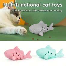 1 Peça Brinquedo Alimentador de Animais de Estimação em Formato de Peixe, Feito de Material Resistente à Mastigação, Projetado para Satisfazer o Instinto de Mastigação do Animal de Estimação, Adequado para Alimentação Interna, Dispensador de Petiscos em Formato de Peixe, Brinquedo Interativo com Mandíbula Móvel para Gatos e Cães, Alimentador Lento, Brinquedo Quebra-Cabeça para Animais de Estimação - Multicolorido - Visão 7