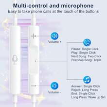 这款 USB-C 耳机专为 iPad Pro 设计，兼容 15 Pro/16 Pro Max/17/Air，具备 HiFi 立体声、有线连接、麦克风和音量控制功能。它还兼容三星 S23 Ultra、S22、S21、Note20、A54、Pixel 9、8、7、6、6A、5、4 和 OnePlus 9。此外，这款 USB-C 耳机还兼容三星 Galaxy S24、S23 FE 和 S22。 - 白色 - 查看 5