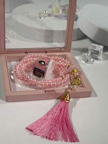 1 قطعة خاتم إلكتروني محمول خفيف الوزن مزين بالراين ستون، عداد خرز الصلاة، عداد متعدد الأغراض، خاتم فاخر أنيق، عداد محمول مناسب للرجال والنساء، هدية مثالية للمناسبات والعد الصلاة - متعدد الألوان - مشاهدة 35