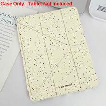 Polka Dot This Minimalist Y-Shaped Folding Acrylic Transparent Crystal Tablet Case Is Compatible With Pad Mini 6/7/9.7/10.2/10.5/10.9/12.9/13/Pro 11 (10th Generation). The Case Supports Multi-Angle Adjustment, Six Stand Placement Options, A Built-In Pen Slot, A Transparent Back Cover, Drop Protection, And Automatic Wake/Sleep Functions. - Multicolor - View 1