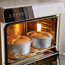 5.7英寸圆形铝制蛋糕模具，蛋糕烘焙盘，底部可拆卸，方便清洗。非常适合制作分层蛋糕、披萨、咸味馅饼、蛋糕和甜点。家庭厨房必备的烘焙工具。 - 彩色 - 查看 9