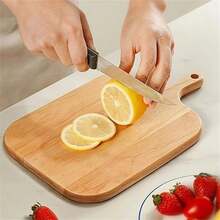 1pc Cutting Board, Chopping Board, Tray Board, Slicing Board, Kitchen Cutting Board, Dining Cutting Board, Food Cutting Board, Meat Cutting Board, Fruit Cutting Board, Household Cutting Board, Suitable For Pizza Tray, Cheese Paddle Tray, Tray, Bread And Cookie Tray - Beige - View 5