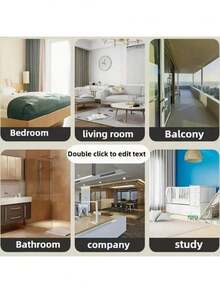 Tope de puerta de goma reforzado, tope de puerta montado en la pared, cojín para el hogar, dormitorio, baño - Multicolor - Ver 5