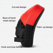 GINGPAI Thick Professional Boxing Target, Martial Arts Curved Punch Pad, Taekwondo & Muay Thai Kicking Target, Training Equipment - Multicolor - View 6