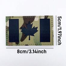 Iron-On Canada Flag Patch With Hook & Loop Fastener - Durable, Easy Attach Tactical Applique For Sewing And Knitting Supplies - Multicolor - View 12
