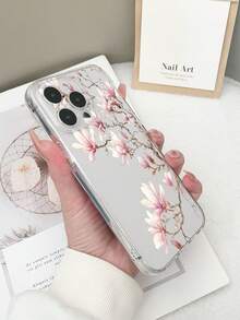 Ốp lưng điện thoại trong suốt TPU chống rơi, in họa tiết hoa nhiều màu sắc, tương thích với iPhone 15/15Pro/15Plus/15ProMax/16/16Pro/16Plus/16ProMax/17/17Pro/17ProMax, tương thích với Galaxy S23 Ultra/A14/A24, điện thoại Android tương thích với Redmi Note 12 Pro/Pixel 8/8 Pro - Nhiều màu - Xem 4