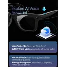 AI Smart Glasses, AI Camera Glasses, Supports WiFi Transmission, 8-Megapixel Camera, High-Definition Video And Photos, Bluetooth Audio, AI Voice Assistant, Real-Time Translation, Object Recognition, Noise Reduction Calls, Music Playback. - Tròng kính trắng đỏ - Xem 9